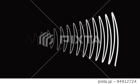 Wave energy sonar signal extending background 94912724