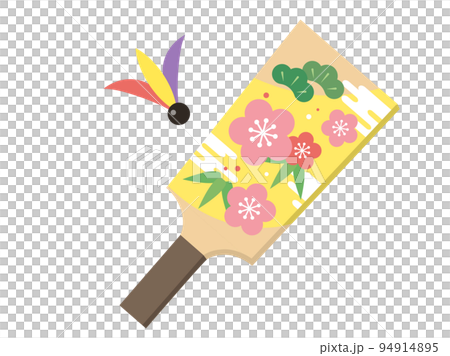 羽子板と羽根 94914895