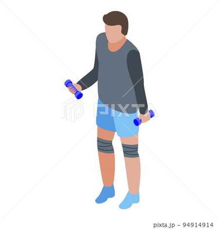 Rehabilitation exercise icon. Isometric of rehabilitation exercise vector icon for web design isolated on white background Rehabilitation exercise icon. Isometric of rehabilitation exercise vector icon for web design isolated on white background 94914914