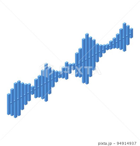 Soundproofing wave icon. Isometric of soundproofing wave vector icon for web design isolated on white background 94914937