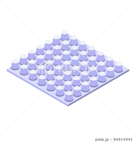 Soundproofing icon. Isometric of soundproofing vector icon for web design isolated on white background 94914945