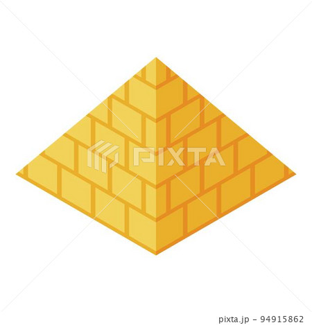 Egypt pyramide icon. Isometric of Egypt pyramide vector icon for web design isolated on white background 94915862