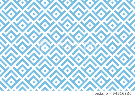 Abstract geometric pattern. A seamless vector background. White and blue ornament. Graphic modern pattern. Simple lattice graphic design 94916336
