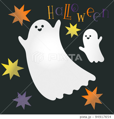 Ghost and Halloween greeting 94917654