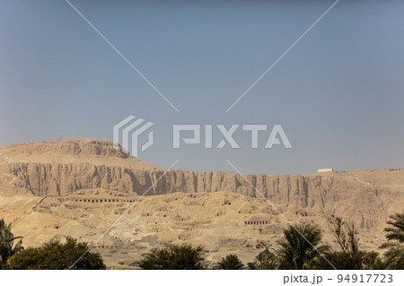 The city of the dead Egyptian pharaohs near Luxor. Tombs of ancient Egyptian pharaohs. Valley of kings and queens. In the valley of the kings are the burial places of the pharaohs. The city of the dead Egyptian pharaohs near Luxor. Tombs of ancient Egyptian pharaohs. Valley of kings and queens. In the valley of the kings are the burial places of the pharaohs. 94917723