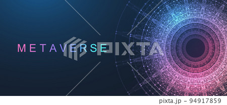 Virtual global internet connection metaverse with a new experience in metaverse virtual reality technology. Metaverse digital world smart futuristic interface technology background, futuristic vector Virtual global internet connection metaverse with a new experience in metaverse virtual reality technology. Metaverse digital world smart futuristic interface technology background, futuristic vector 94917859