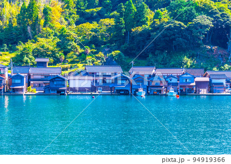 海の京都 伊根の舟屋の風景 94919366