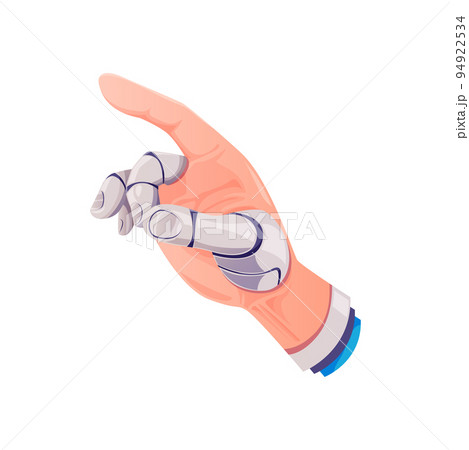 Robot arm touch, future technology and...のイラスト素材 [94922534] - PIXTA