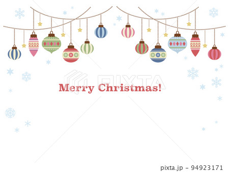クリスマスオーナメントのフレーム 94923171