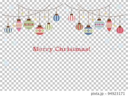 クリスマスオーナメントのフレーム 94923171