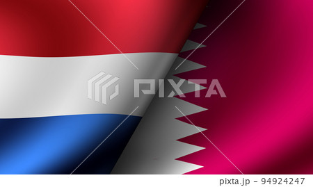 2022 カタールワールドカップ / グループリーグ対戦カードイラスト (フランスVSカタール) 94924247