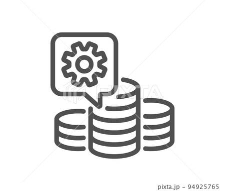 Making money line icon. Budget gain sign. Money working symbol. Quality design element. Linear style making money icon. Editable stroke. Vector Making money line icon. Budget gain sign. Money working symbol. Quality design element. Linear style making money icon. Editable stroke. Vector 94925765