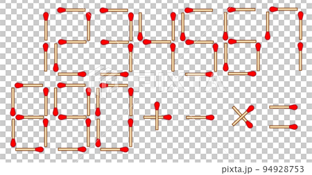 Match stick quiz number a 94928753