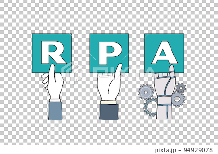 Robotization RPA illustration Robotization RPA illustration 94929078