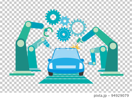 Image illustration of an automobile production line Image illustration of an automobile production line 94929079