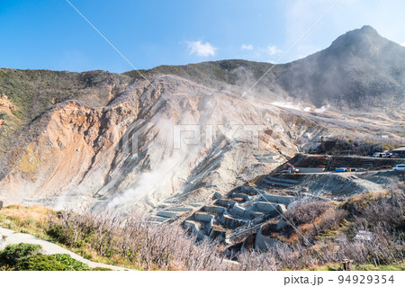 大涌谷の景色 蒸気 箱根ロープウェイ 箱根登山鉄道 神奈川県足柄下郡箱根町 大涌谷の景色 蒸気 箱根ロープウェイ 箱根登山鉄道 神奈川県足柄下郡箱根町 94929354