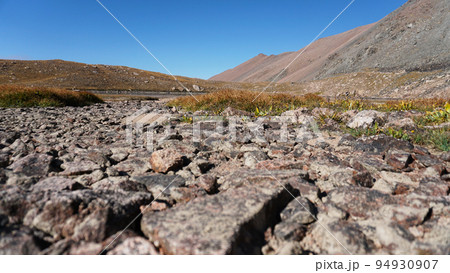 Natural paving stones made of stones in mountains Natural paving stones made of stones in mountains 94930907