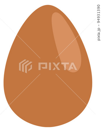 Brown egg icon. Raw or boiled fresh shell product Brown egg icon. Raw or boiled fresh shell product 94931390