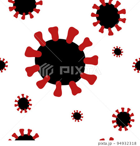 Seamless Coronavirus vector pattern 94932318
