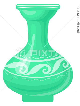 Ceramic jug. Traditional greek vase. Cartoon icon 94934109