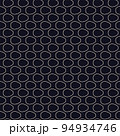Ovals outline horizontal vector pattern 94934746