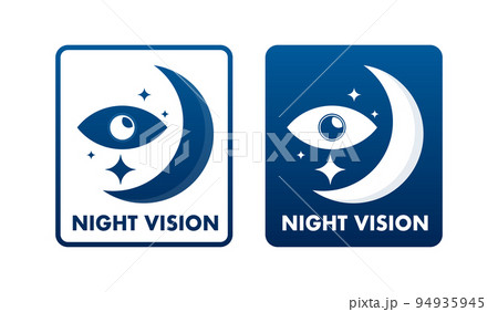Infrared camera night vision. Binoculars viewfinder. Vector stock illustration 94935945