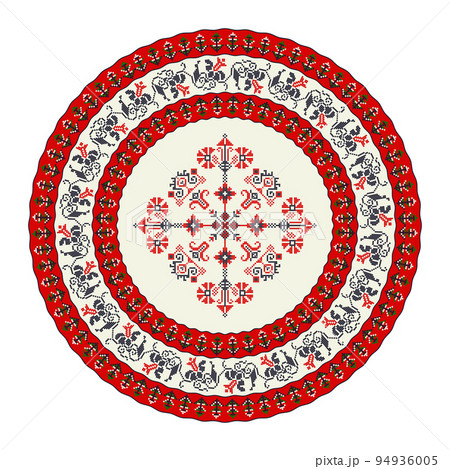 Romanian round design element 2 94936005