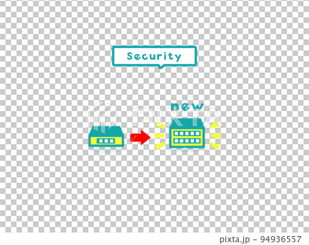 ネットワーク管理のイラストアイコン ネットワーク管理のイラストアイコン 94936557