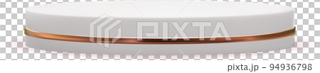 White Empty Podium with Golden Ribbon White Empty Podium with Golden Ribbon 94936798