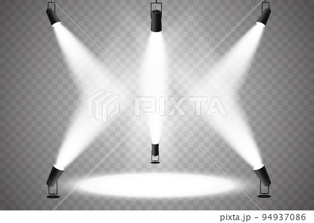 Vector Spotlights. Scene. Light Effects. Glow light effect Vector Spotlights. Scene. Light Effects. Glow light effect 94937086