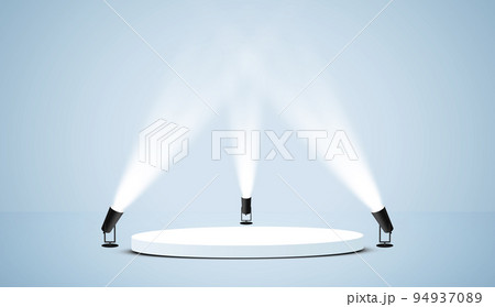 Vector Spotlights. Scene. Light Effects. Glow light effect 94937089