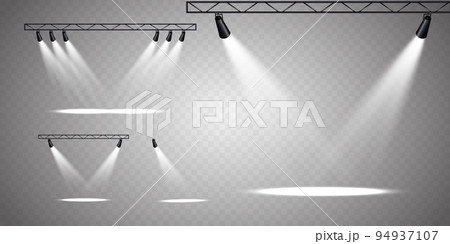 Vector Spotlights. Scene. Light Effects. Glow light effect 94937107