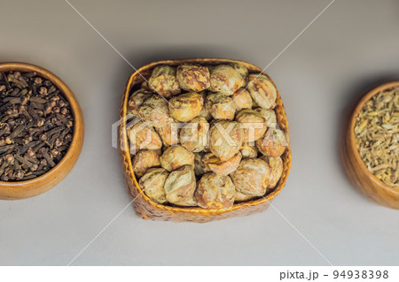 Different kinds of spices of Malay Asian cuisine in bags 94938398