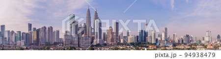 Kuala Lumpur skyline, view of the city, skyscrapers with a beautiful sky in the morning Kuala Lumpur skyline, view of the city, skyscrapers with a beautiful sky in the morning 94938479