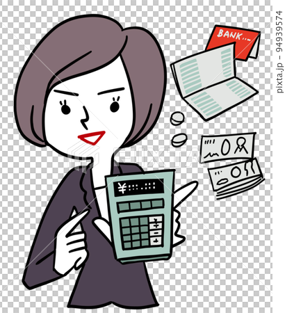 A woman thinking about divorce and money A woman thinking about divorce and money 94939574