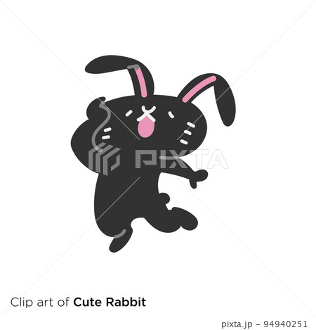 ウサギのキャラクターイラストシリーズ 「ふらつくウサギ」 ウサギのキャラクターイラストシリーズ 「ふらつくウサギ」 94940251