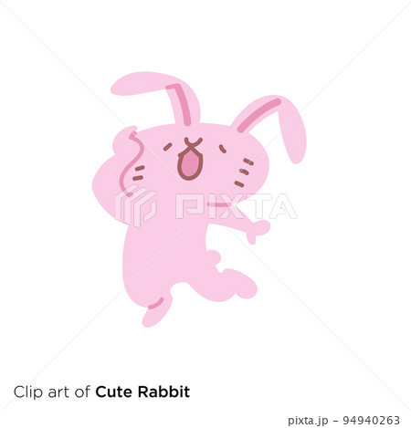 ウサギのキャラクターイラストシリーズ 「ふらつくウサギ」 ウサギのキャラクターイラストシリーズ 「ふらつくウサギ」 94940263