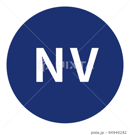 NV（ネイビー）カラーの略称二文字アイコン 94940282