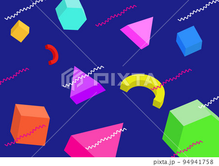 メンフィス　立体　背景　壁紙 94941758