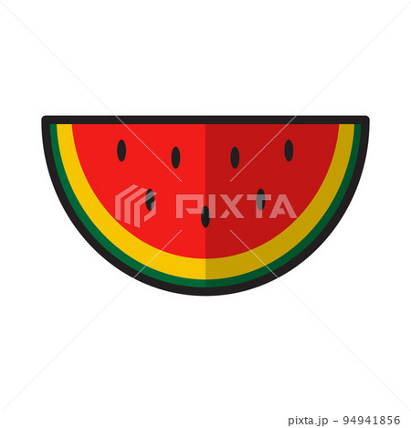 Vector illustration of watermelon, cartoon style. 94941856