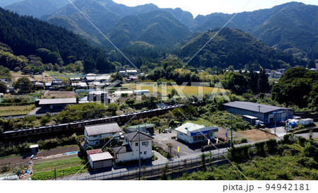 秩父鉄道SL白久〜三峰口の空撮 秩父鉄道SL白久〜三峰口の空撮 94942181
