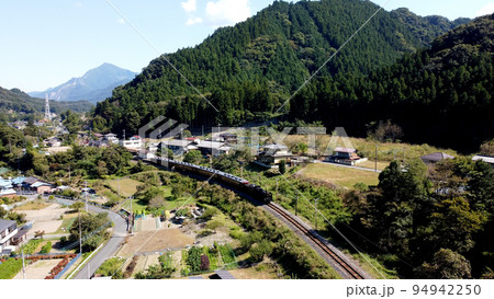 秩父鉄道SL白久〜三峰口の空撮 94942250