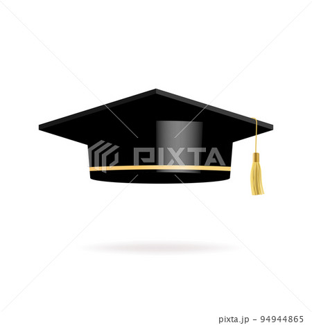 Graduate college, high school or university cap isolated on white background. vector 94944865