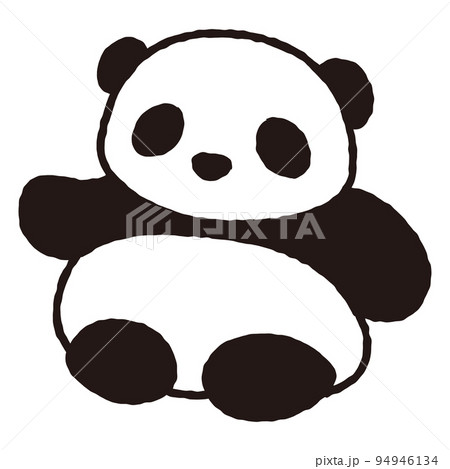 手を上げるパンダの赤ちゃんのイラスト 手を上げるパンダの赤ちゃんのイラスト 94946134