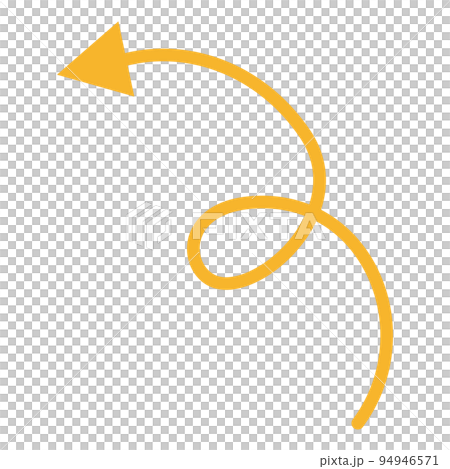 くるんと曲がった矢印のイラスト 94946571