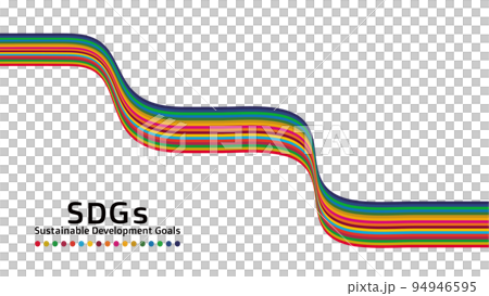 Sustainable Development Goals It is a 17-color ribbon art that is the concept color of the SDGs Design Vector Sustainable Development Goals It is a 17-color ribbon art that is the concept color of the SDGs Design Vector 94946595
