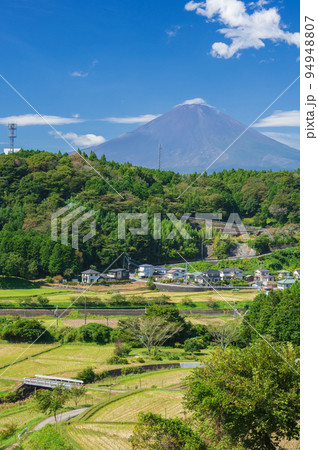竹之下の里風景　富士山と里の風景 94948807