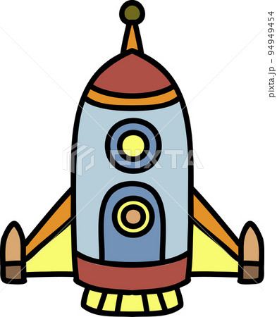 Hand Drawn rockets are flying into space illustration Hand Drawn rockets are flying into space illustration 94949454