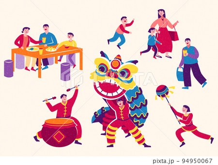Chinese new year character designs Chinese new year character designs 94950067