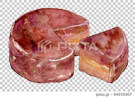 巧克力蛋糕水彩插圖 巧克力蛋糕水彩插圖 94950907